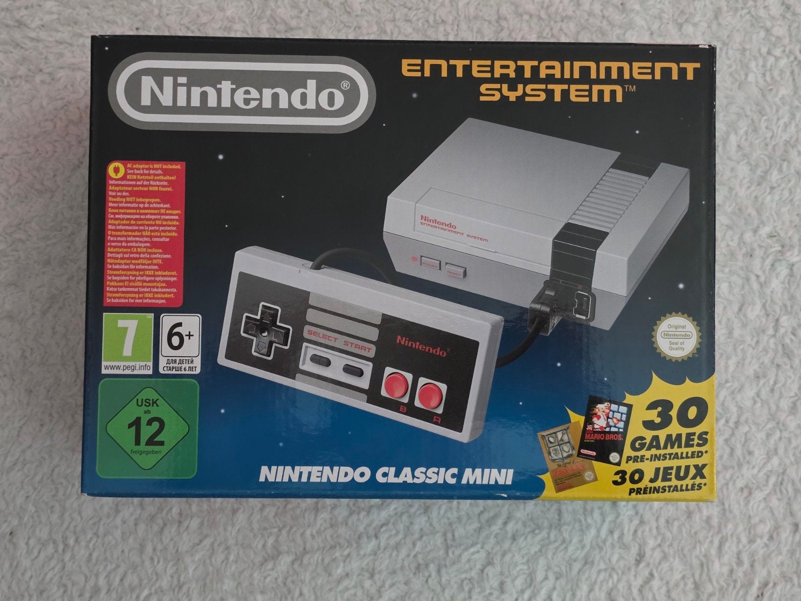 Nintendo Classic Mini: NES met 30 voorgeïnstalleerde games, Ophalen of Verzenden, Nieuw, Met 1 controller, Met games