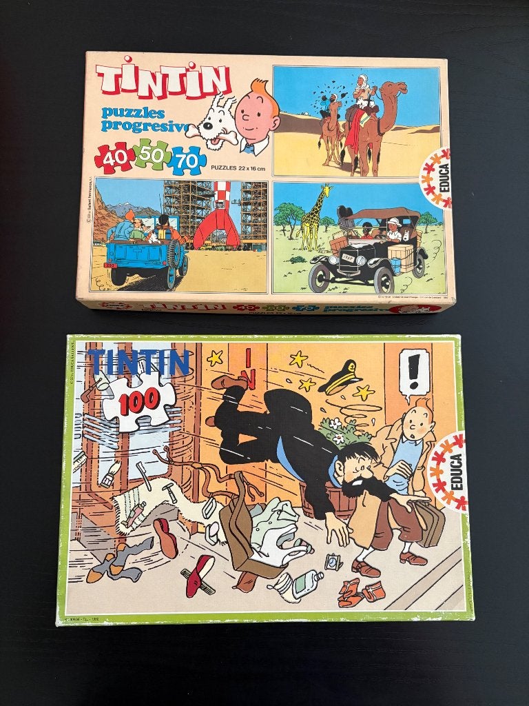 Kuifje puzzels educa, Meerdere stripboeken, Ophalen of Verzenden, Zo goed als nieuw, Hergé