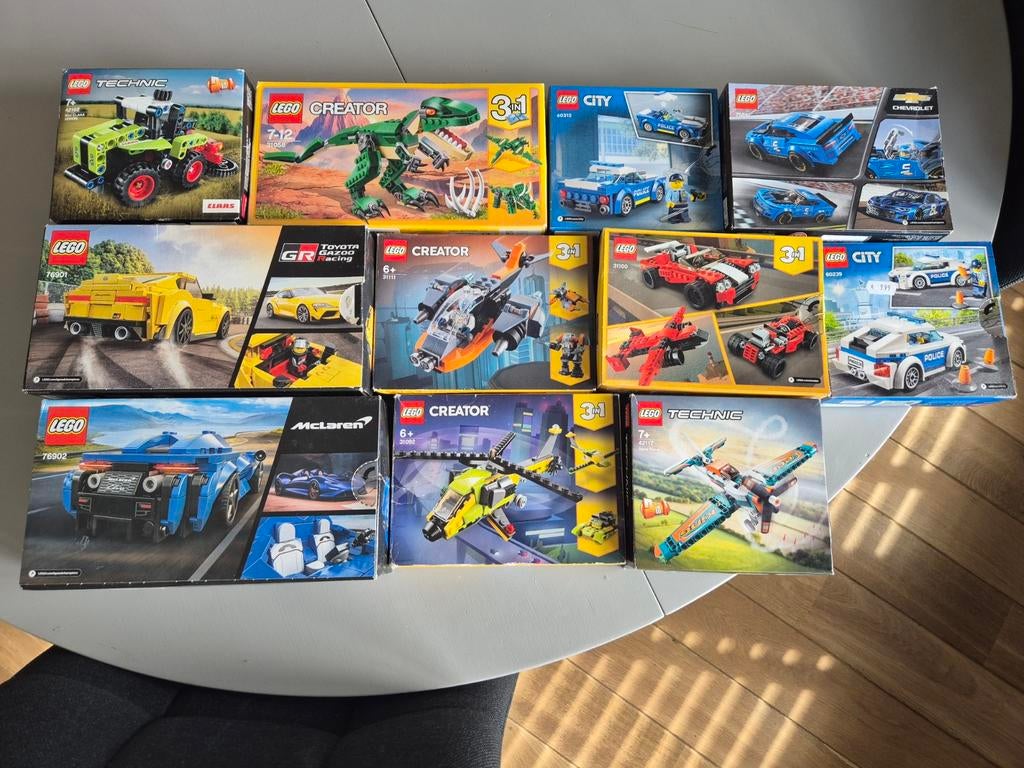 Lego 13 doosjes, Ophalen