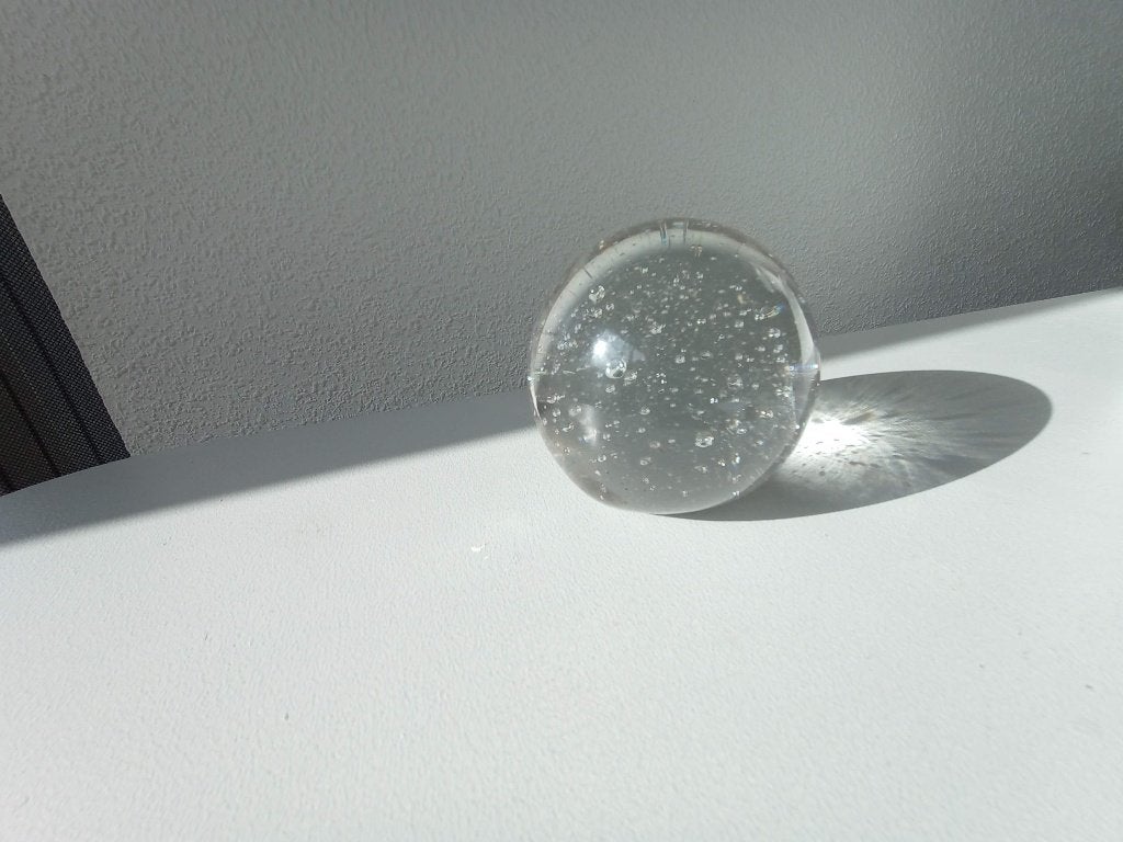 Glazen bal, Huis en Inrichting, Woonaccessoires | Overige, Ophalen of Verzenden, Zo goed als nieuw, Glas