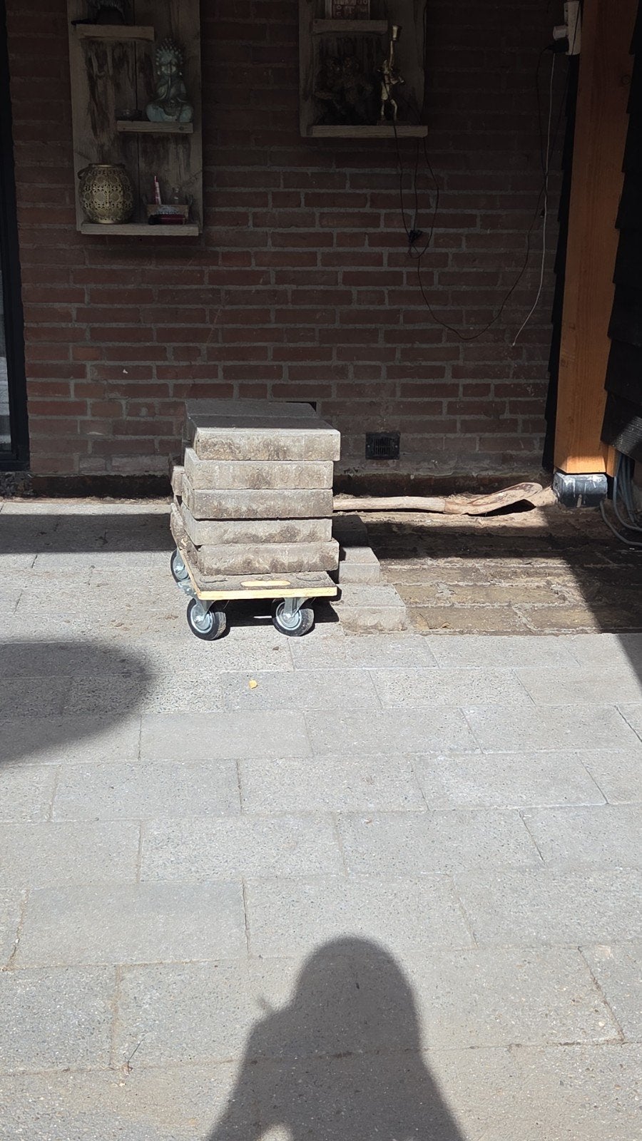 Gebruikte terrastegels 20x30 cm, 40m², Tuin en Terras, Ophalen, Gebruikt, 10 m² of meer, Beton