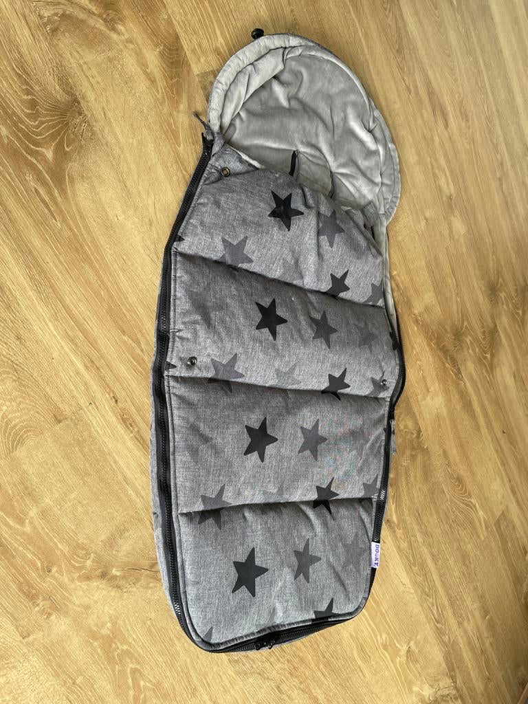 Dooky Voetenzak Grijs met Zwarte Sterren, Ophalen of Verzenden, Zo goed als nieuw, Kinderwagen, Overige merken