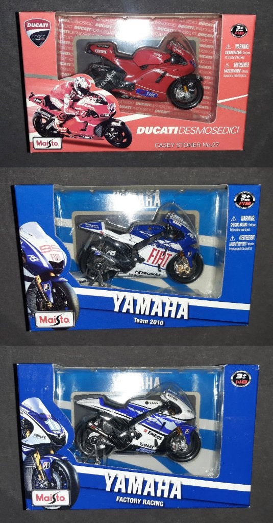 Maisto 1:18 Ducati en Yamaha, Verzenden, Nieuw, Motor, Maisto