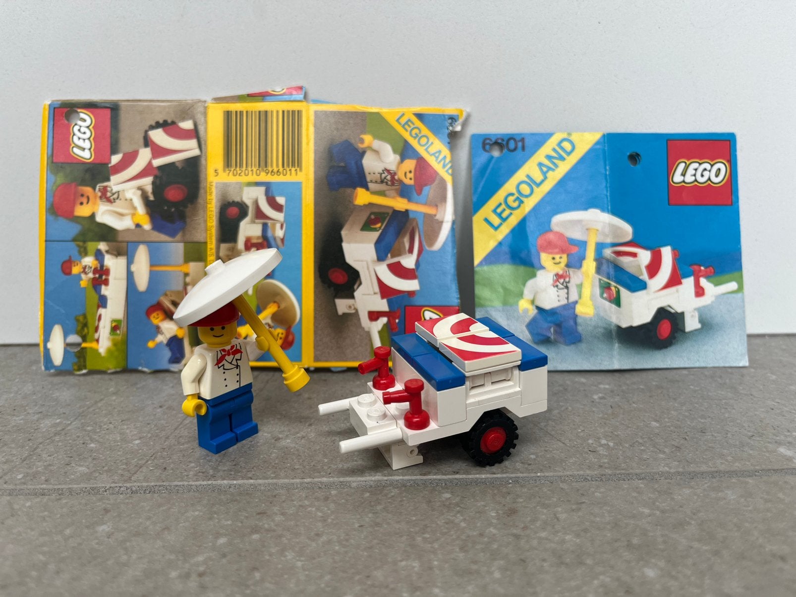 Lego vintage 6601 ijscoman, Ophalen of Verzenden, Gebruikt