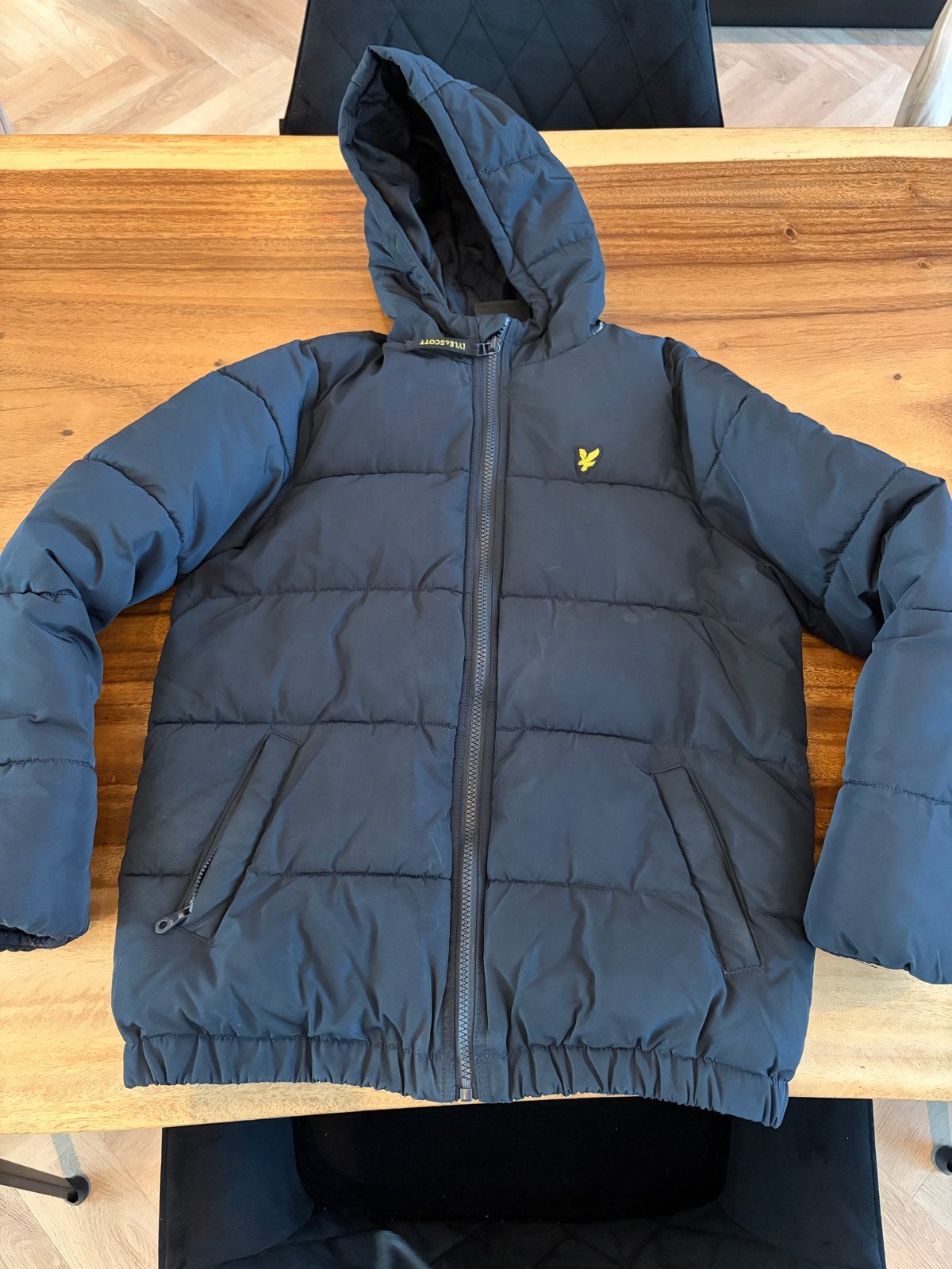 Lyle & Scott winterjas jongens 12-13 jaar (donkerblauw/zwart, Ophalen of Verzenden, Zo goed als nieuw, Jongen, Jas