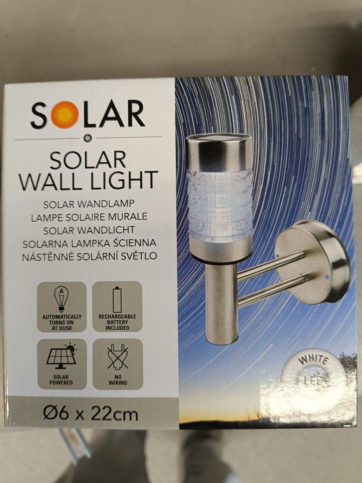 2 stuks Buitenlantaarn met ledverlichting op zonne-energie, Led-lamp, Minder dan 30 watt, Nieuw, E27 (groot)