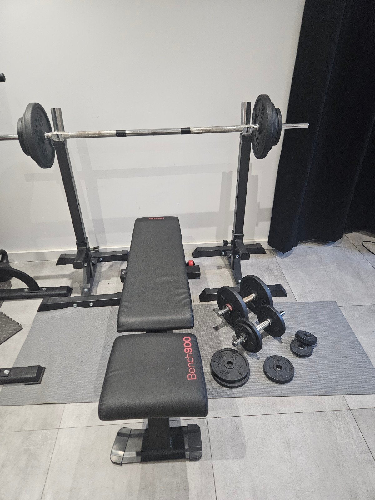 Decathlon Bench 900 - compleet, Ophalen, Zo goed als nieuw, Borst, Krachtstation