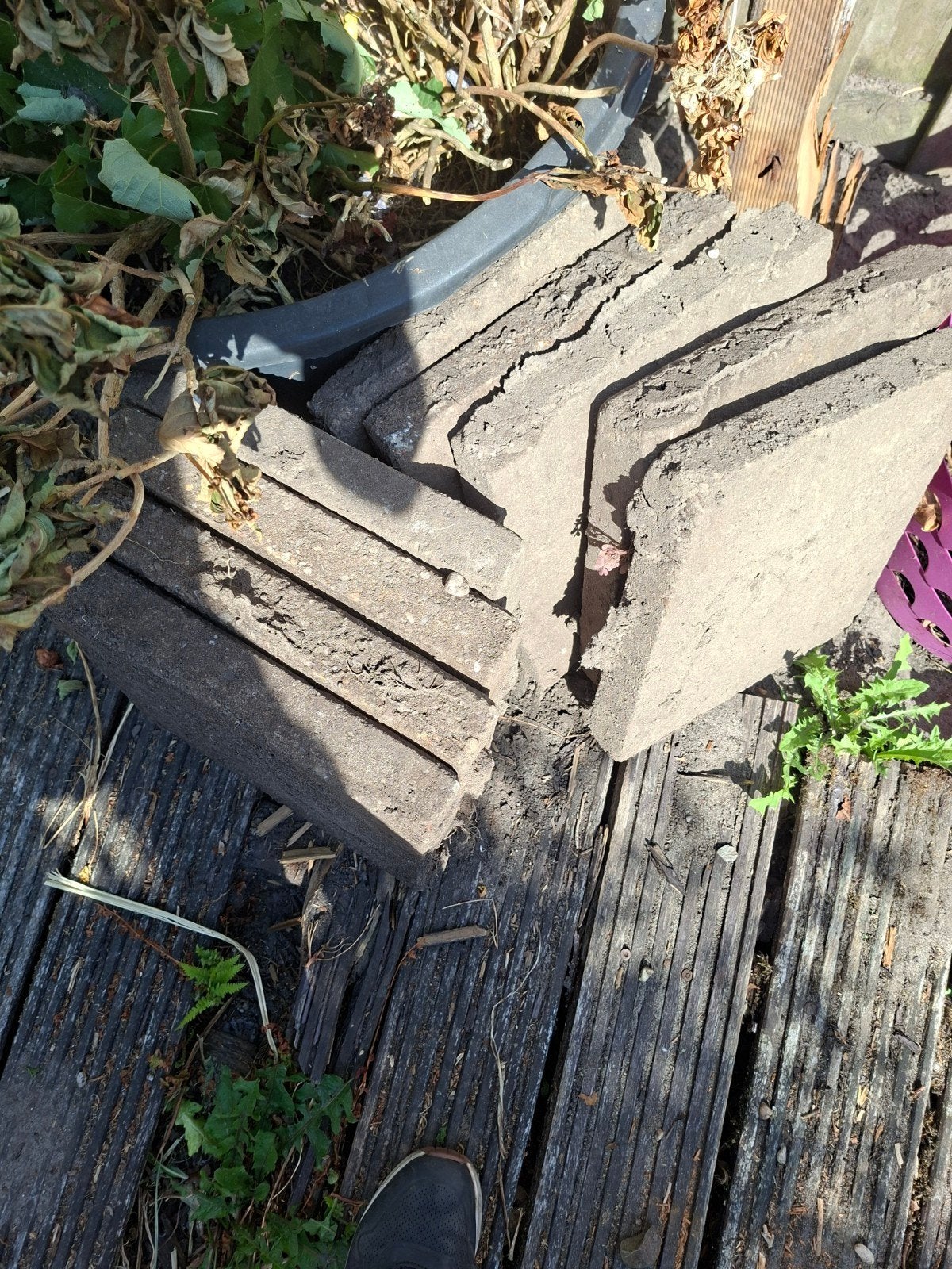 Gebruikte terrastegels en klinkers, Tuin en Terras, Tegels en Klinkers, Ophalen, Overige materialen, Gebruikt, Klinkers