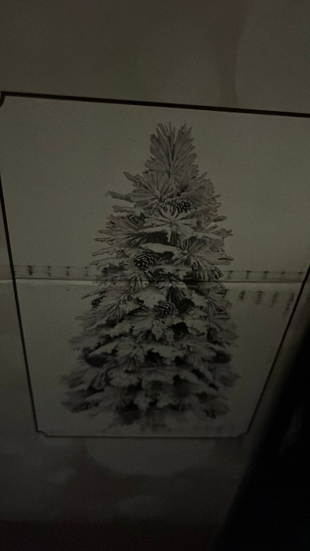 Mooie wit /groen kerstboom, Diversen, Ophalen, Zo goed als nieuw