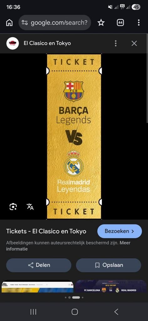 El clasico tickets 10 mei