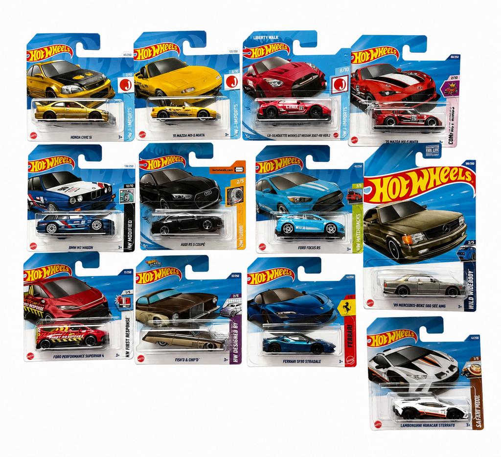 Hotwheels mainlines set 12, Ophalen of Verzenden, Zo goed als nieuw, Auto, Overige merken