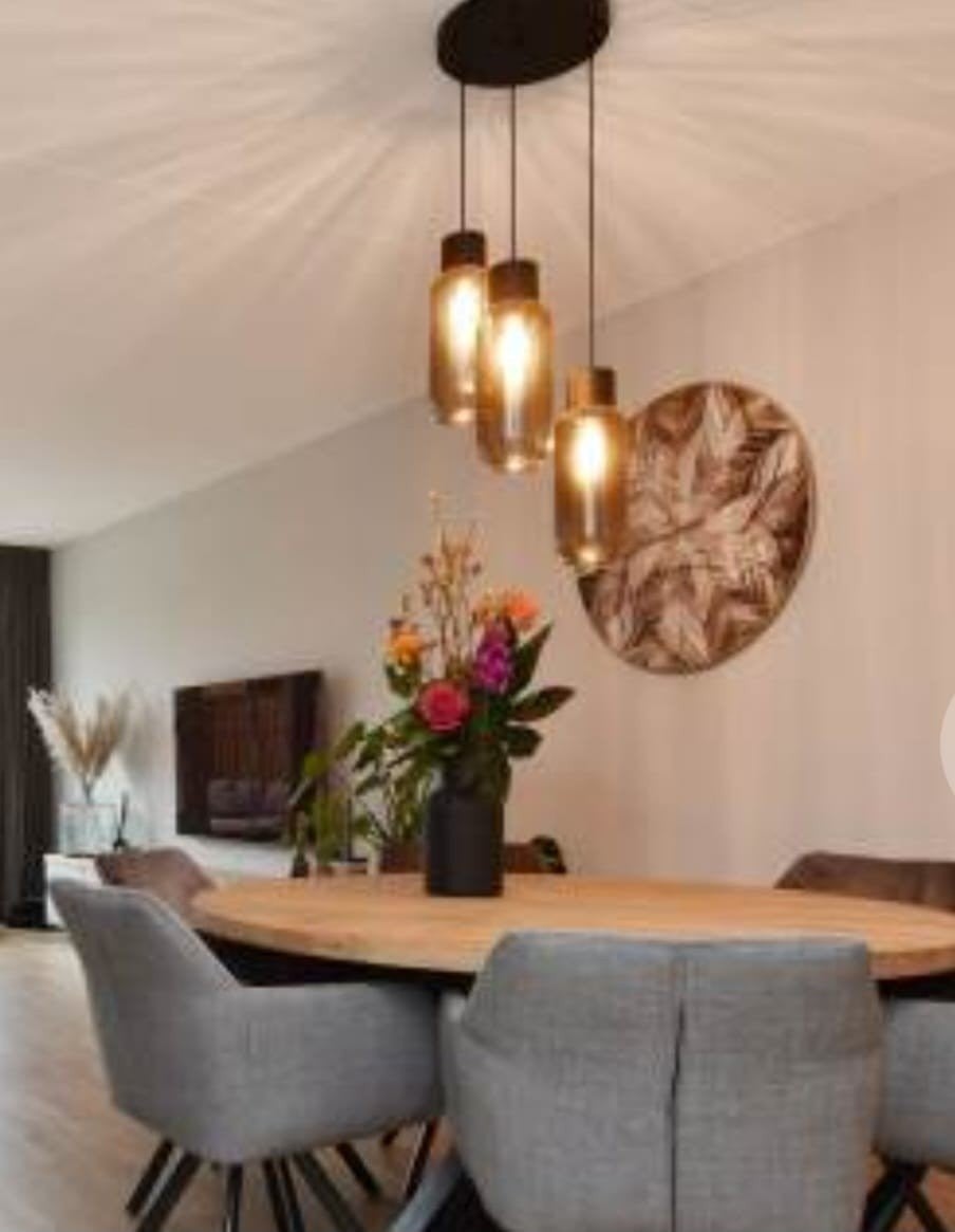Italiaanse handgemaakte design hanglampen, Ophalen of Verzenden, Zo goed als nieuw
