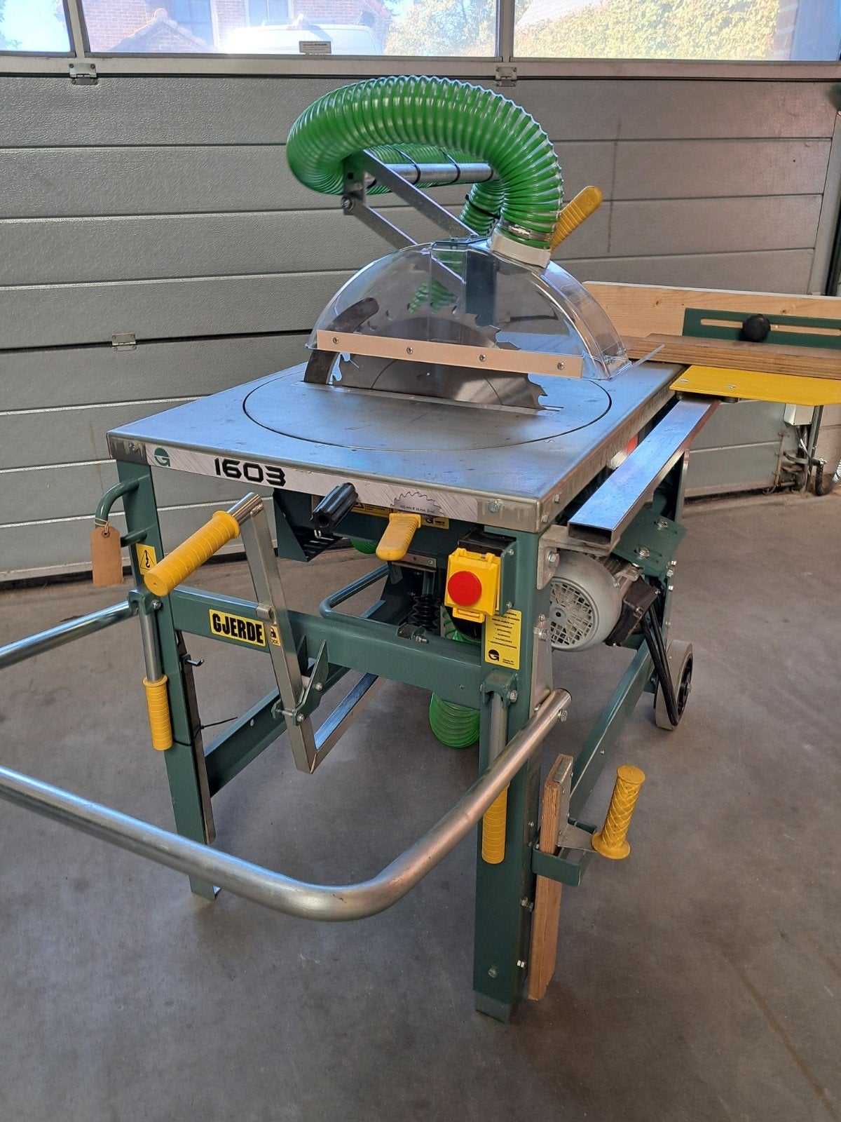 Gjerde 1603 400v bouwzaag zaagmachine,,Nieuwstaat,,, Ophalen, 1200 watt of meer, Afkortzaag, 70 mm of meer