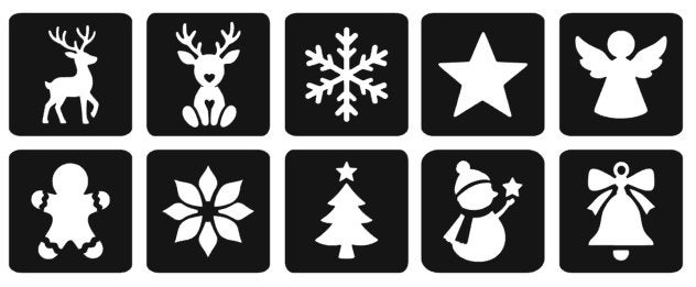 glitter tattoo sjablonen stencils kerst, Ophalen of Verzenden, Nieuw, Schmink, Overige