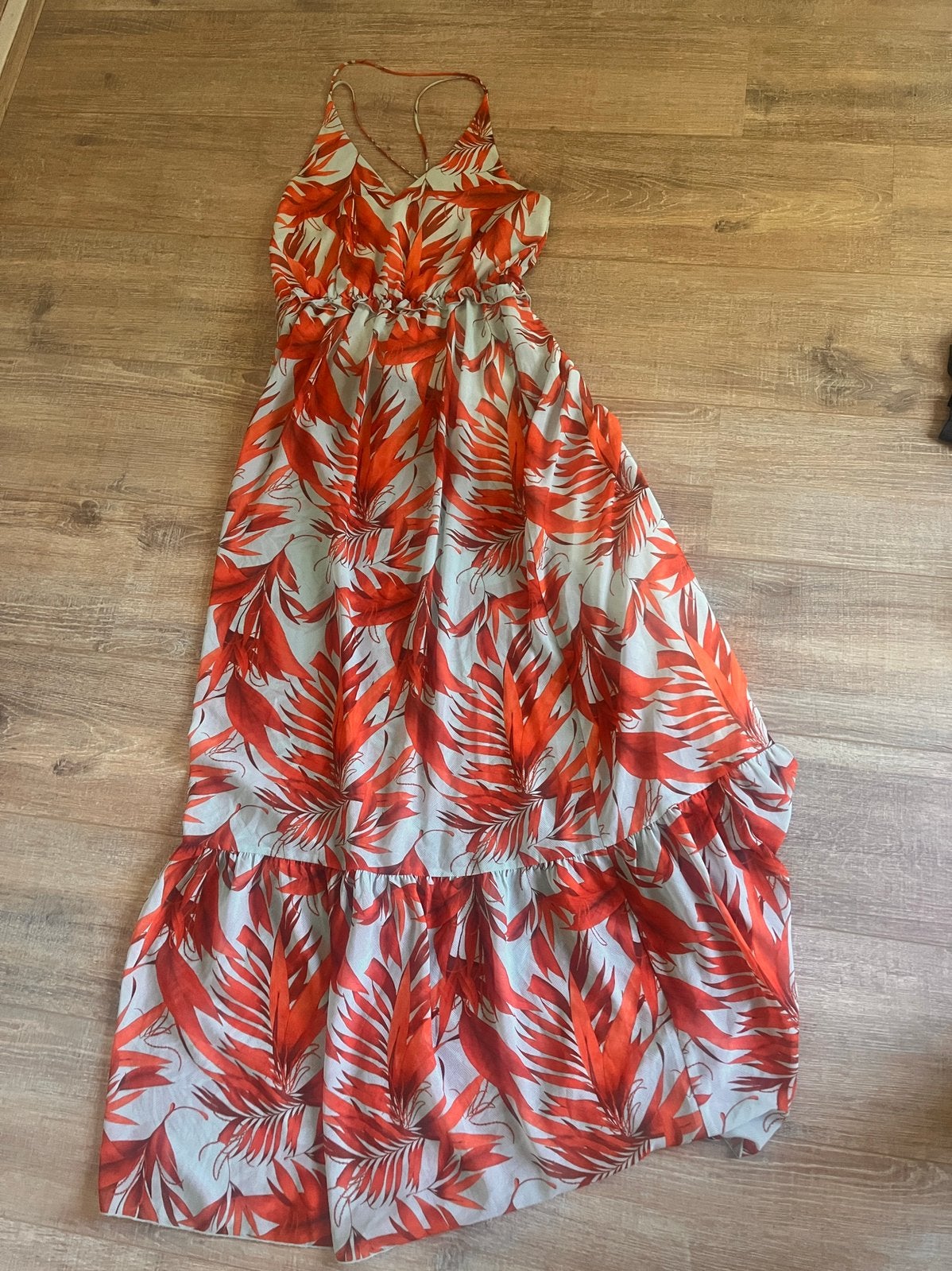 Zomer jurk ibiza stijl, Verzenden, Oranje, Zo goed als nieuw, Maat 36 (S)
