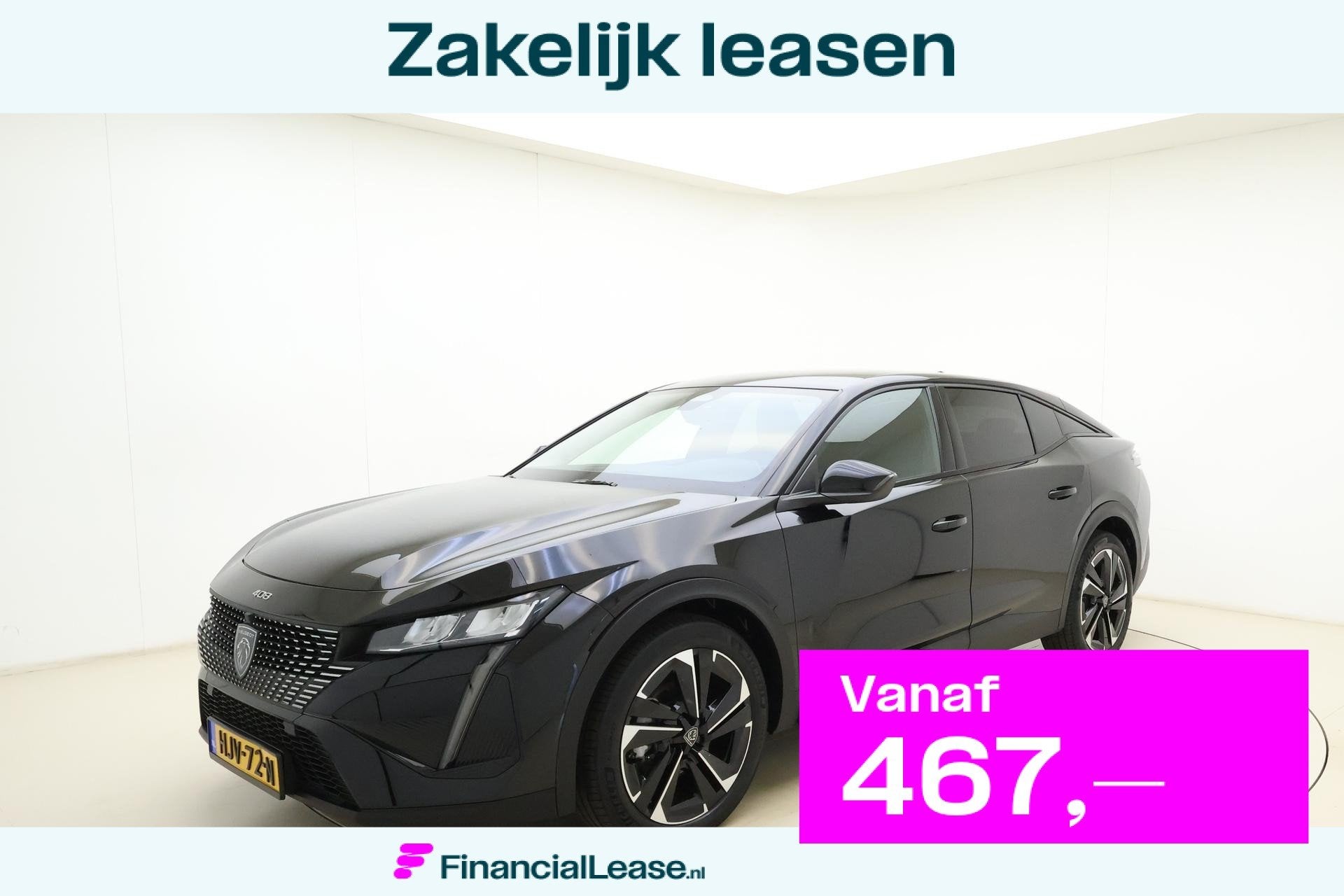 Peugeot 408 1.2 Hybrid 145 e-DCS6 Allure | Achteruitrijcamer, Gebruikt, Euro 6, 1199 cc, Leder en Stof