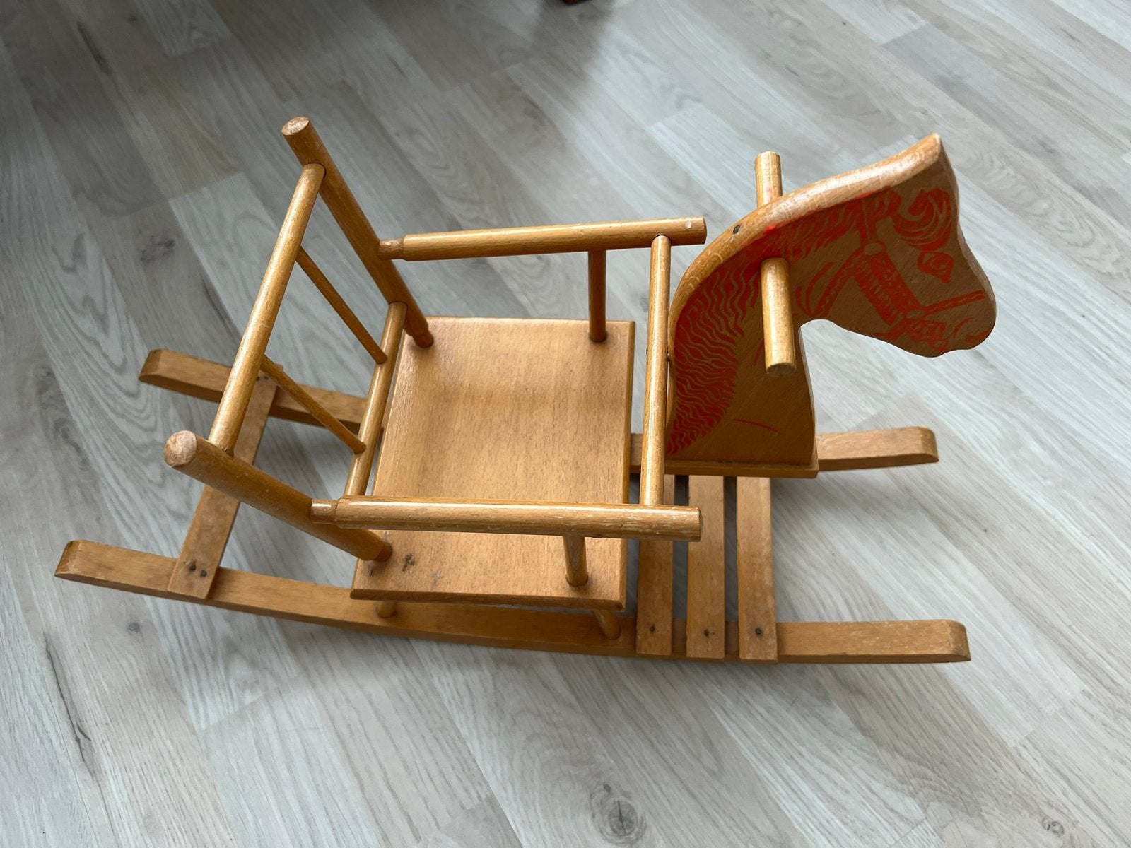 Houten Hobbelpaard voor de pop, Ophalen of Verzenden, Zo goed als nieuw
