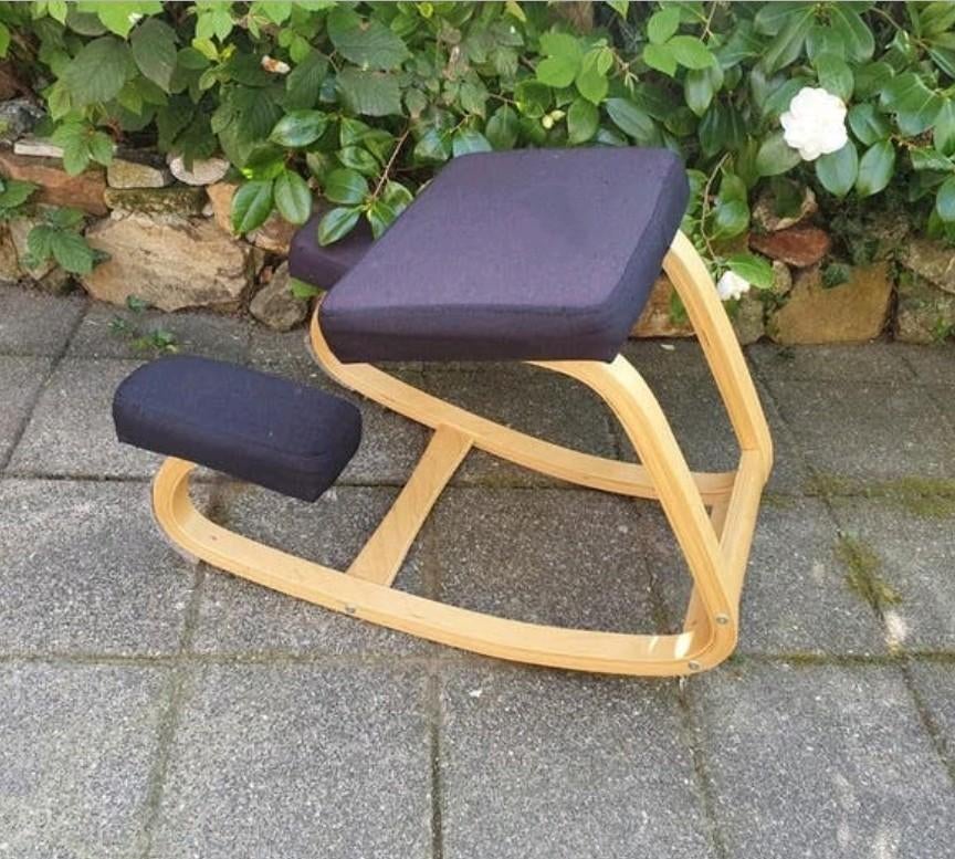 Ergonomische Balance Chair Balansstoel Kniestoel Bureaustoel, Gebruikt, Zwart, Ophalen of Verzenden, Eén
