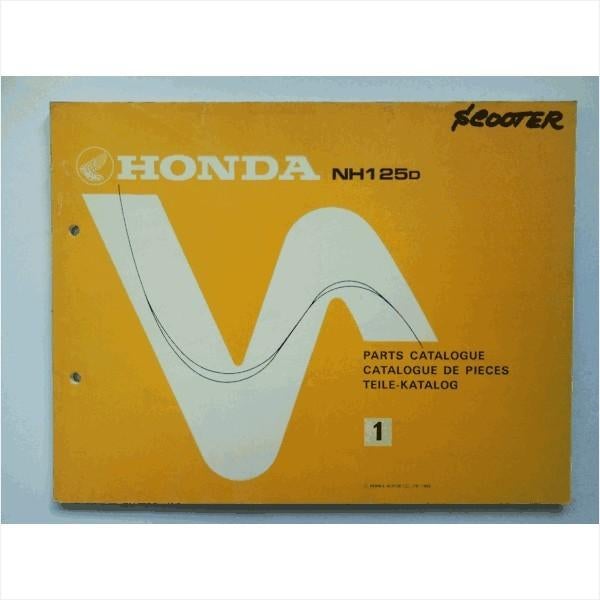 Honda NH125D Onderdelenboek 1983 #3 Engels Frans Duits, Ophalen of Verzenden, Gelezen, Honda