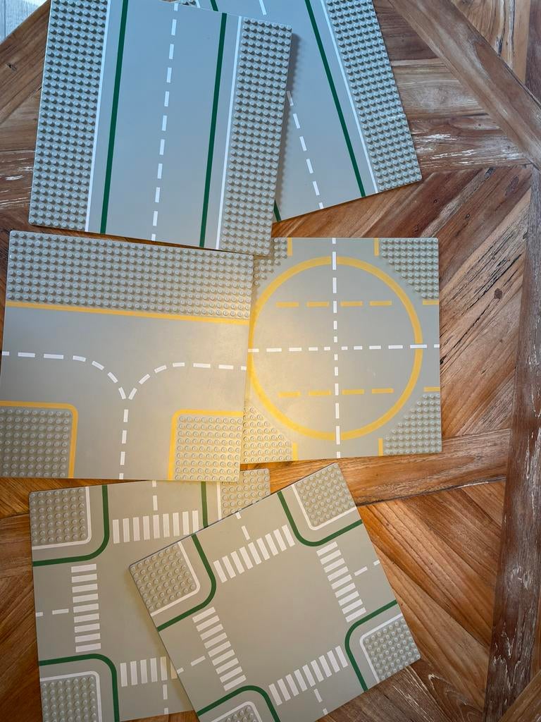 Lego wegenplaten set 6 stuks, Ophalen of Verzenden, Gebruikt, Complete set, Lego