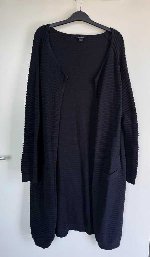 Lang zwart vest xl, Ophalen of Verzenden, Zo goed als nieuw, Zwart, Trui of Vest
