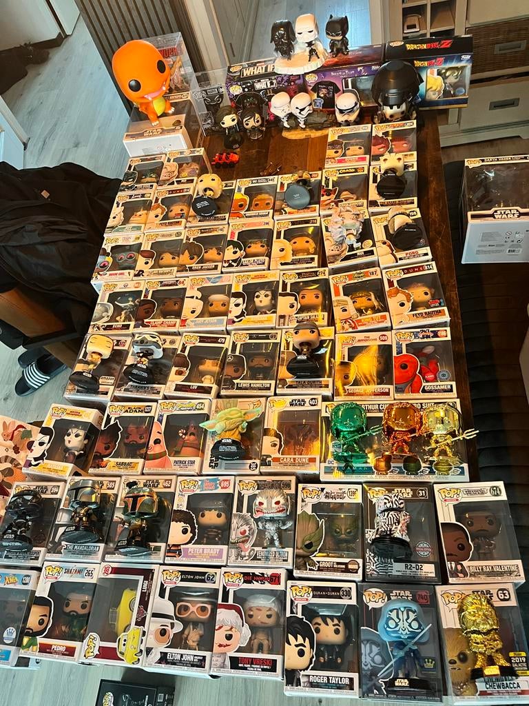 Grote collectie Funko Pop! figuren en meer, Ophalen, Gebruikt