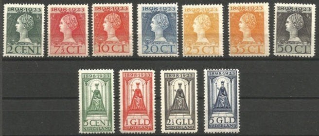 Nederland NVPH nr 121/31 ongebruikt Jubileum 1923, Ophalen of Verzenden, T/m 1940, Postfris