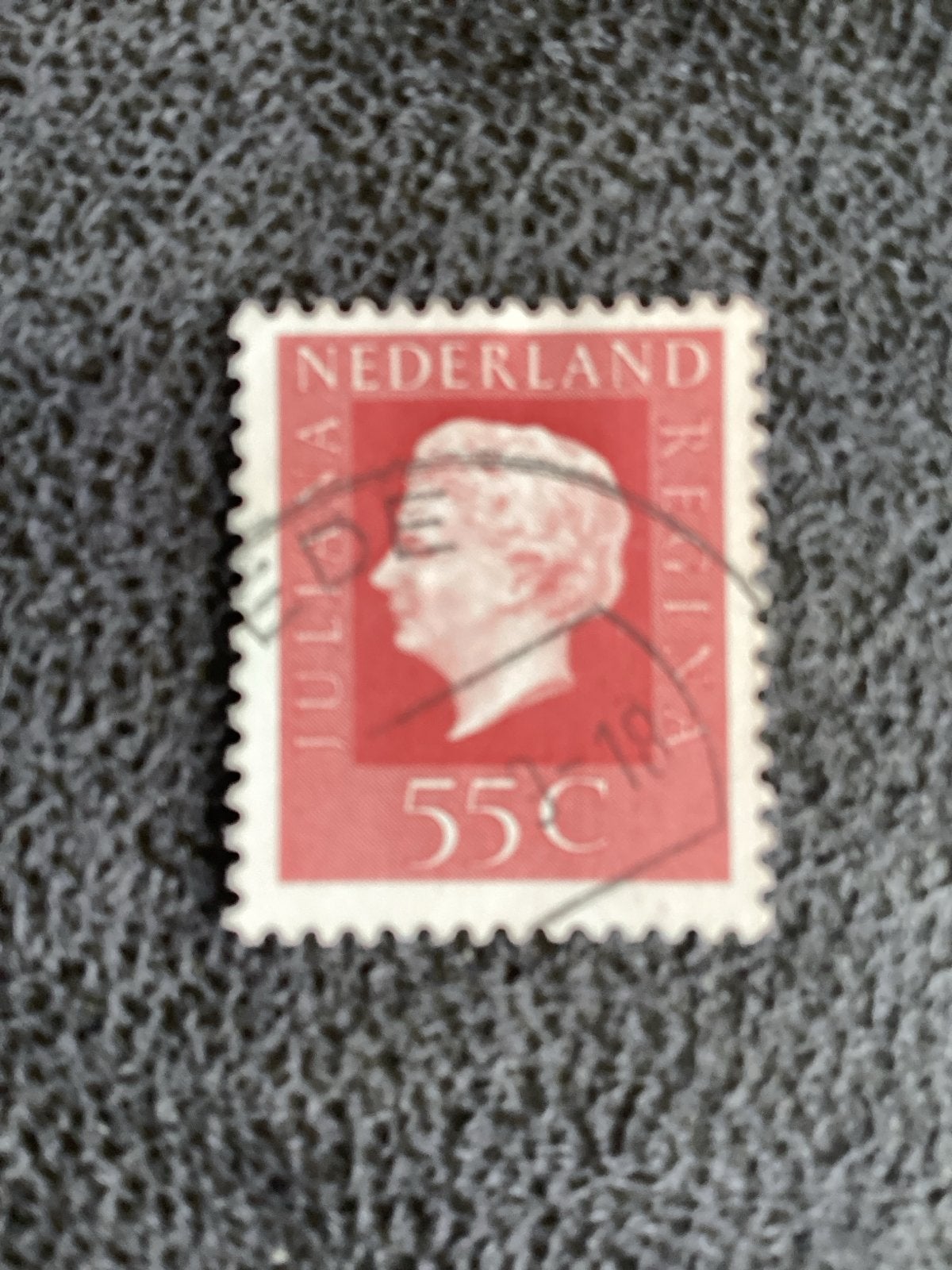 Nederlandse postzegel Juliana 55C gestempeld Ede, Ophalen of Verzenden, Na 1940, Gestempeld