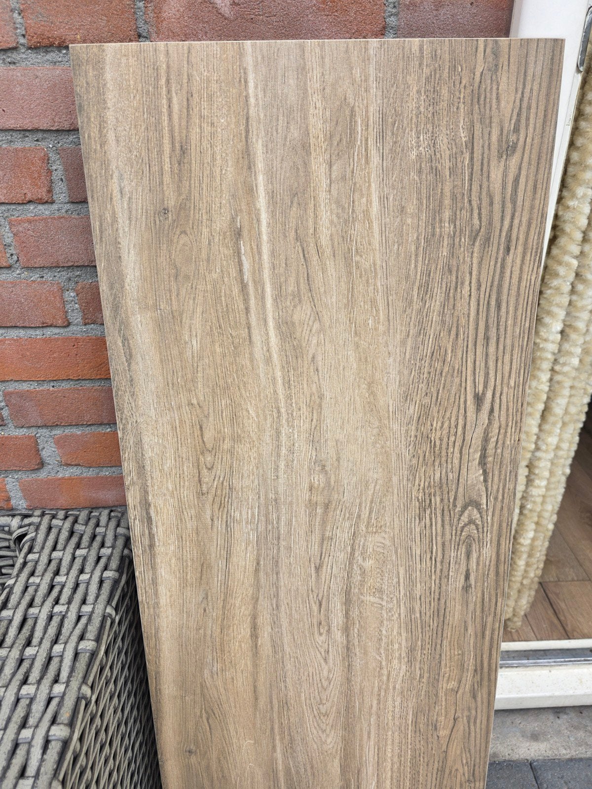 Nieuw keramisch laminaat tegels eiken 120x40x2cm (16 st), 60 cm of meer, Nieuw, Ophalen of Verzenden, 10 m² of meer
