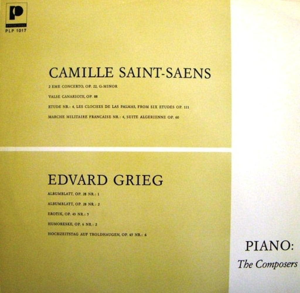 Camille Saint-Saens -Edvard Grieg Play their own composition, Kamermuziek, Ophalen of Verzenden, Zo goed als nieuw, 12 inch