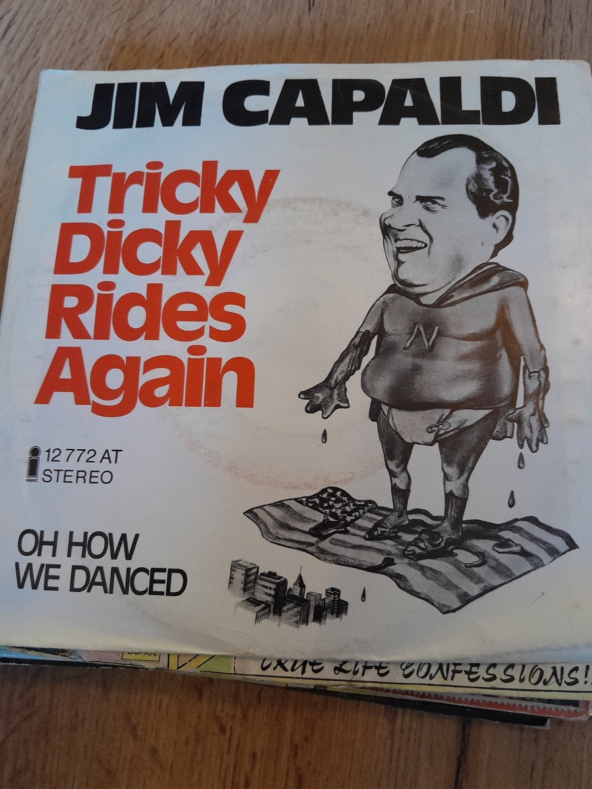 Jim capaldi 7 inch tricky dicky rides again, Cd's en Dvd's, Vinyl Singles, Ophalen of Verzenden, Zo goed als nieuw