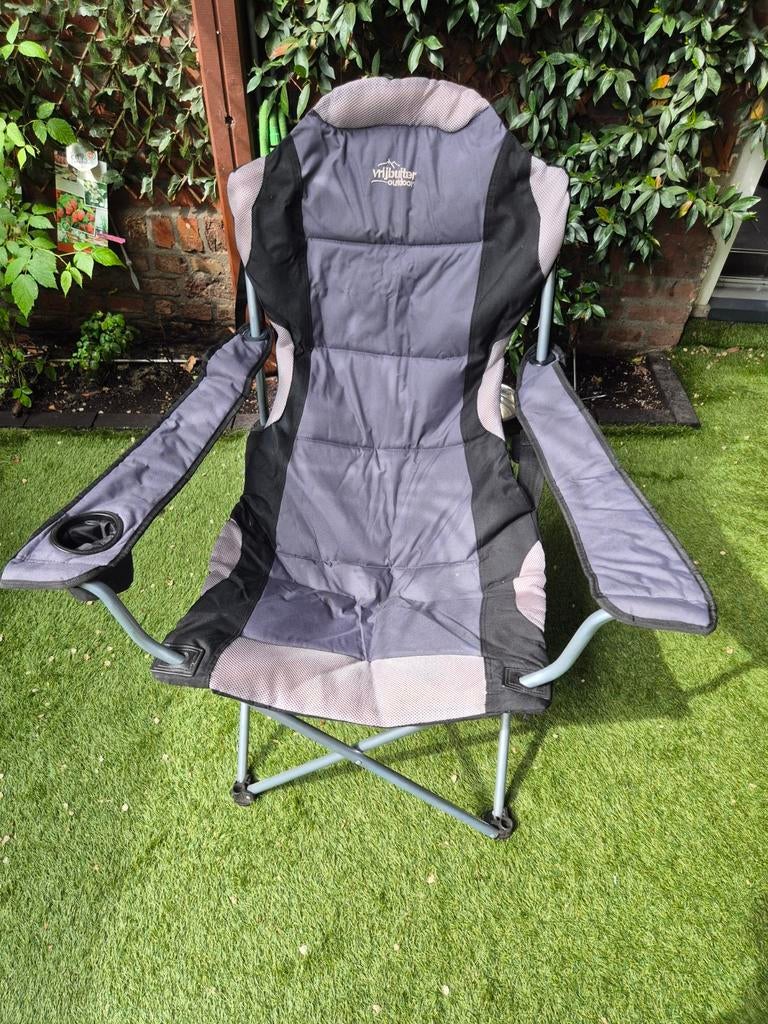 Vrijbuiter Outdoor Campingstoel - Comfortabel en opvouwbaar, Ophalen of Verzenden, Gebruikt