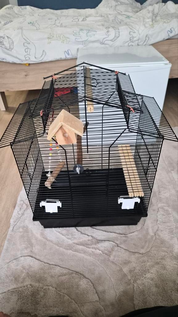 Vogel kooi, Dieren en Toebehoren, Vogels | Hokken en Kooien, Ophalen of Verzenden, Zo goed als nieuw, Metaal, Vogelkooi