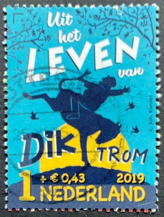 2019 Kinderpostzegels nvph 3788 Dik Trom, Ophalen of Verzenden, Na 1940, Gestempeld