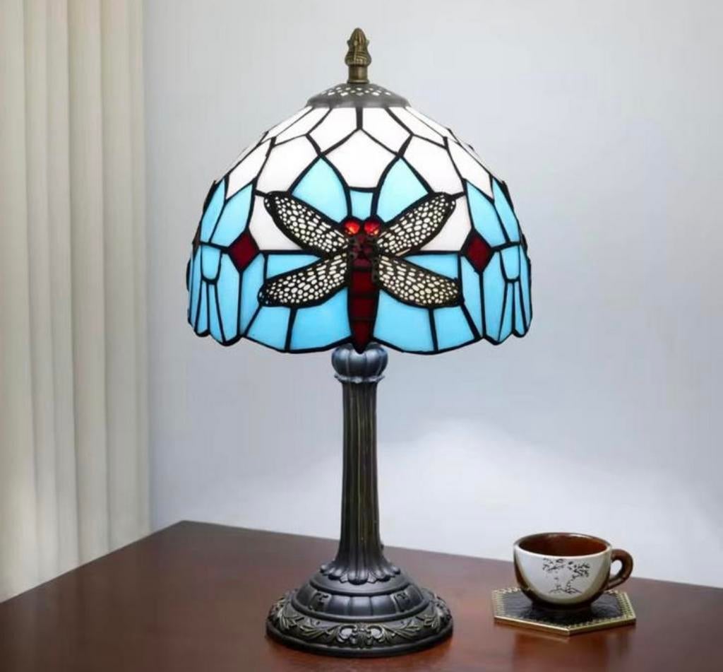 Vlinder Glas-in-Lood Tafellamp – NIEUW, Verzenden, Nieuw, Glas