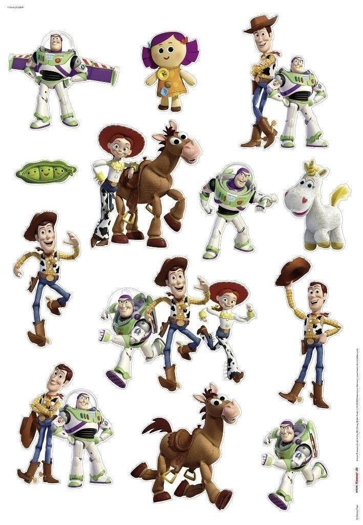 Toy Story Muurstickers 50x70 cm - Disney, Ophalen of Verzenden, Nieuw, Film, Tv of Omroep
