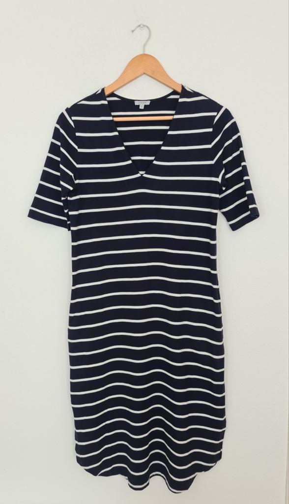 Lange midi zomerjurk, Jigsaw, S, Kleding | Dames, Ophalen of Verzenden, Zo goed als nieuw, Onder de knie