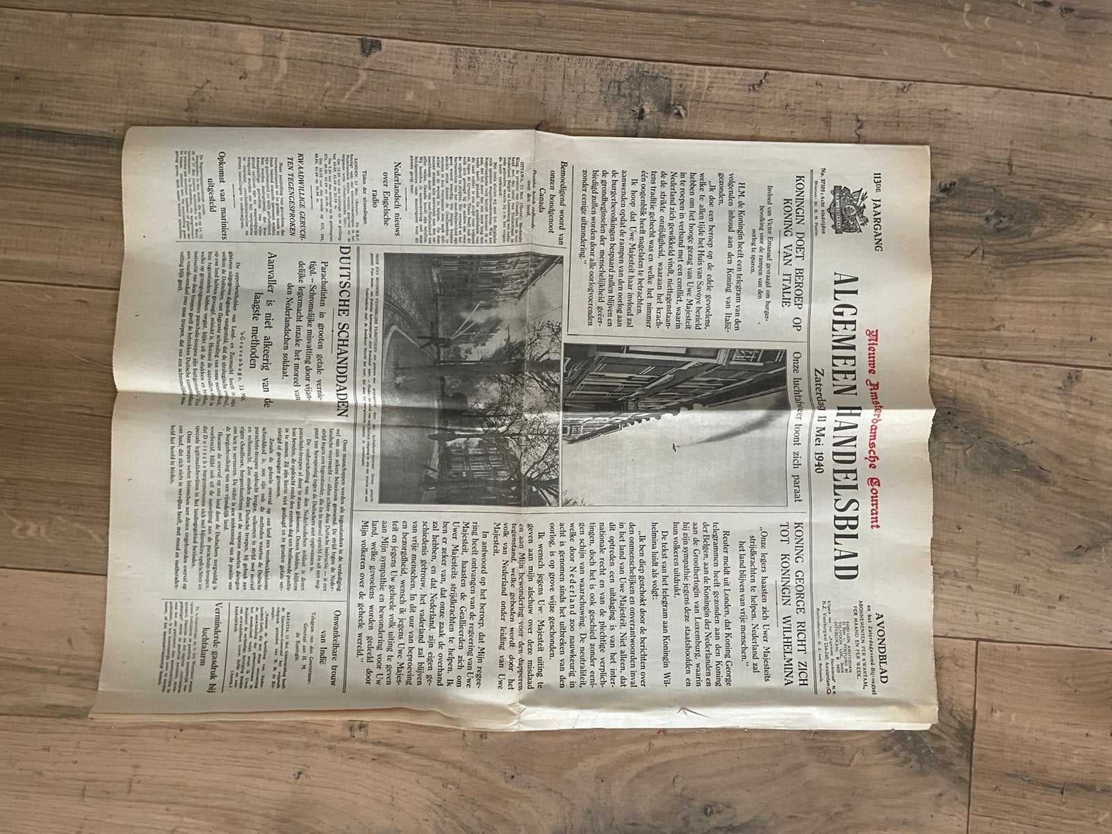 Oude krant, Ophalen, Krant
