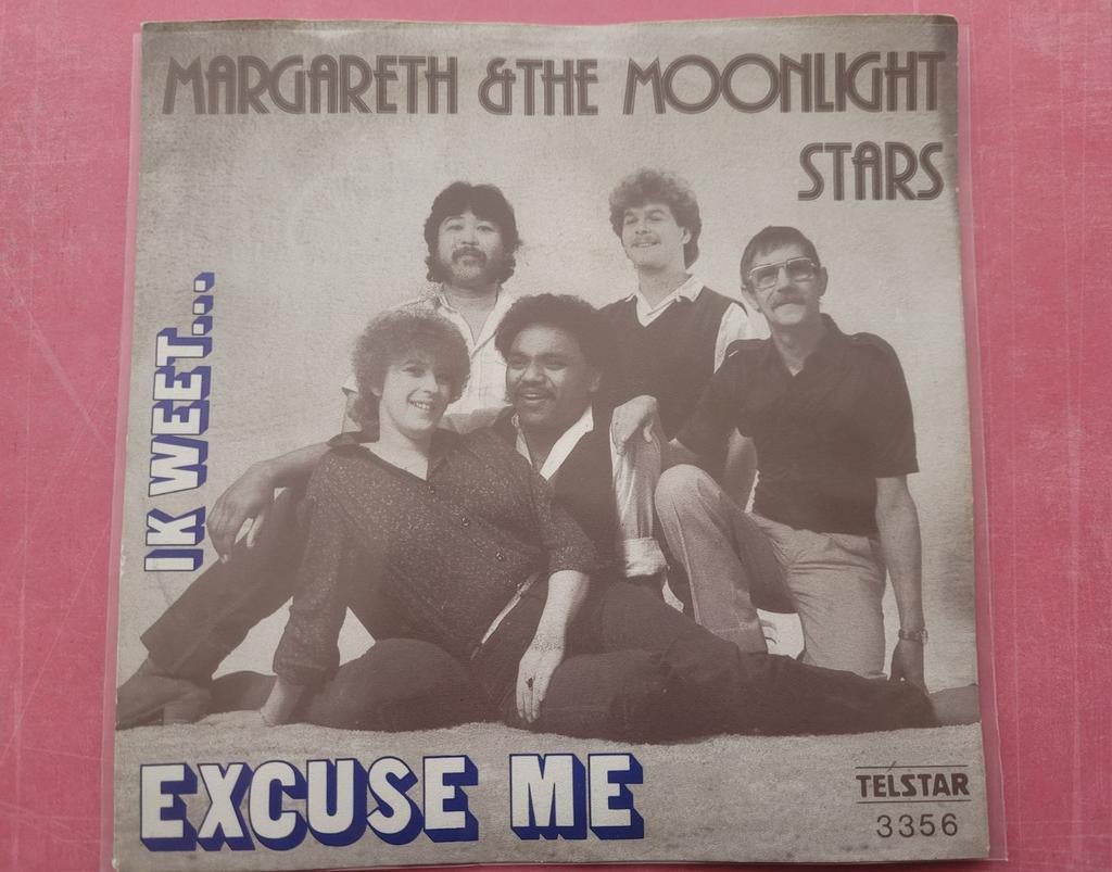 Margareth & The Moonlightstars - Excuse me  - Ik weet., Cd's en Dvd's, Vinyl | Nederlandstalig, Ophalen, Zo goed als nieuw, Overige formaten