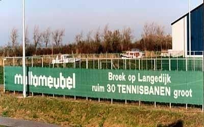 Tennisdoek donkergroen – 2 meter breed – 12 meter lang