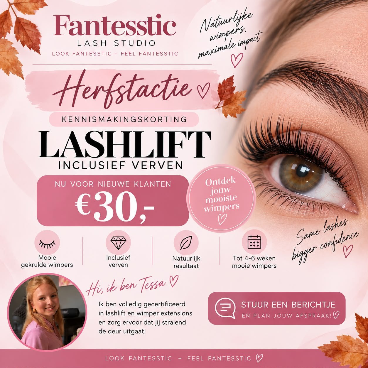 Bijna gratis lash lift herfstactie, Ophalen of Verzenden, Nieuw, Zwart, Ogen