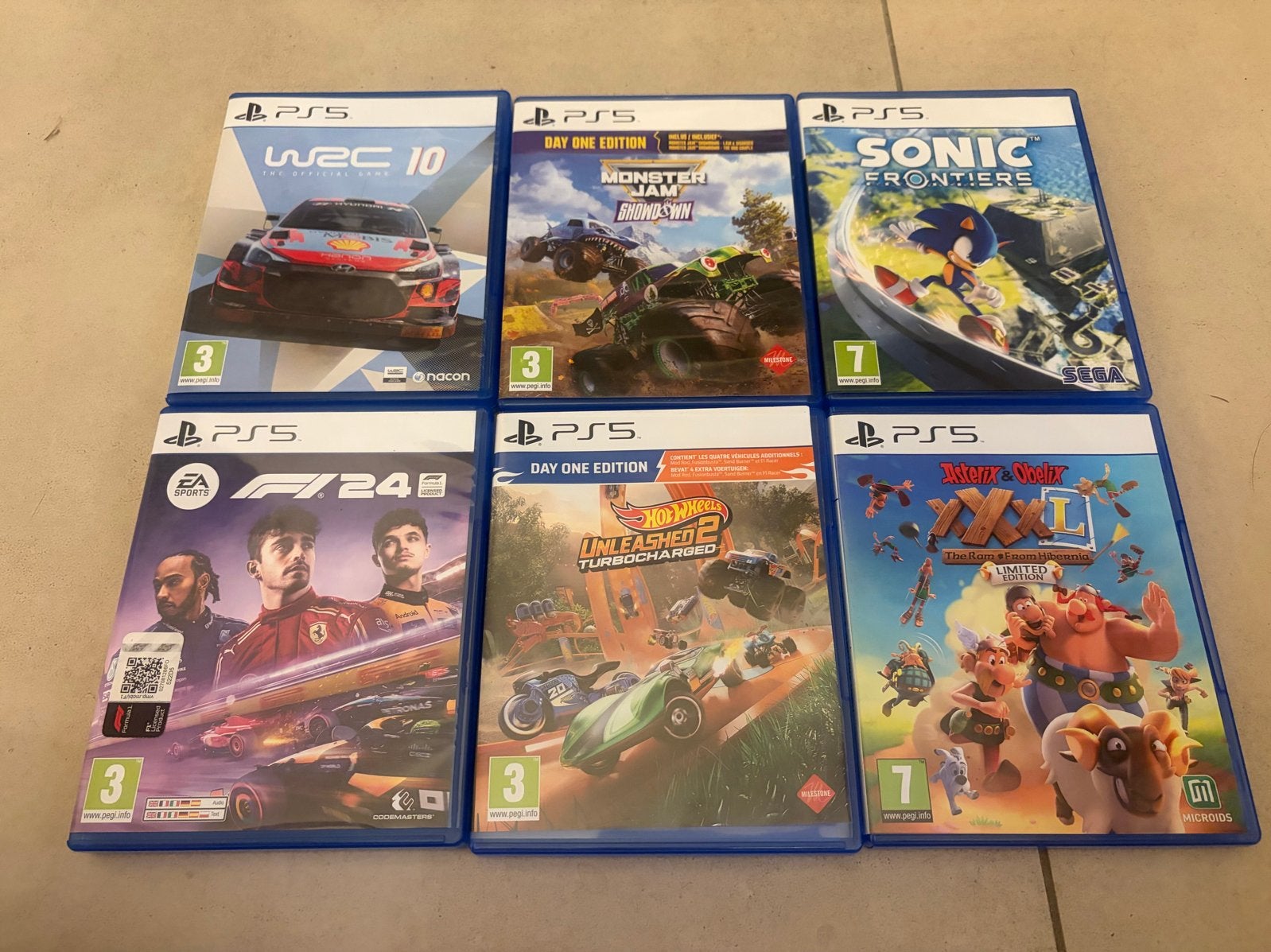 PS5 Games: F1 24, WRC 10, Hot Wheels, Monster Jam, Asterix,, 1 speler, Racen en Vliegen, Eén computer, Ophalen of Verzenden