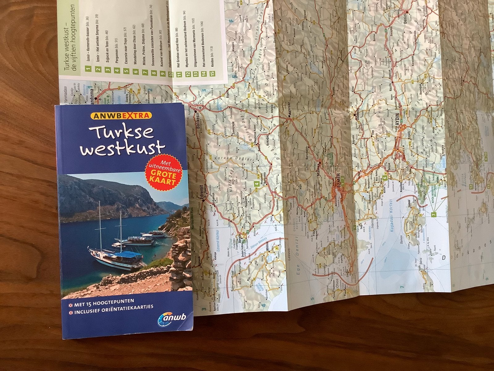Turkse Westkust Turkije ANWB reisgids + kaart, Europa, Nieuw, Ophalen of Verzenden, Reisgids of -boek