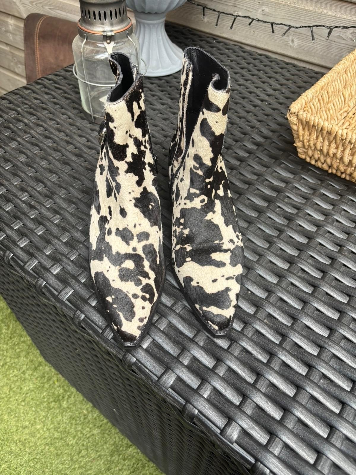 Manfield cowboylaarsjes 39, Ophalen of Verzenden, Zo goed als nieuw, Zwart, Sneakers of Gympen