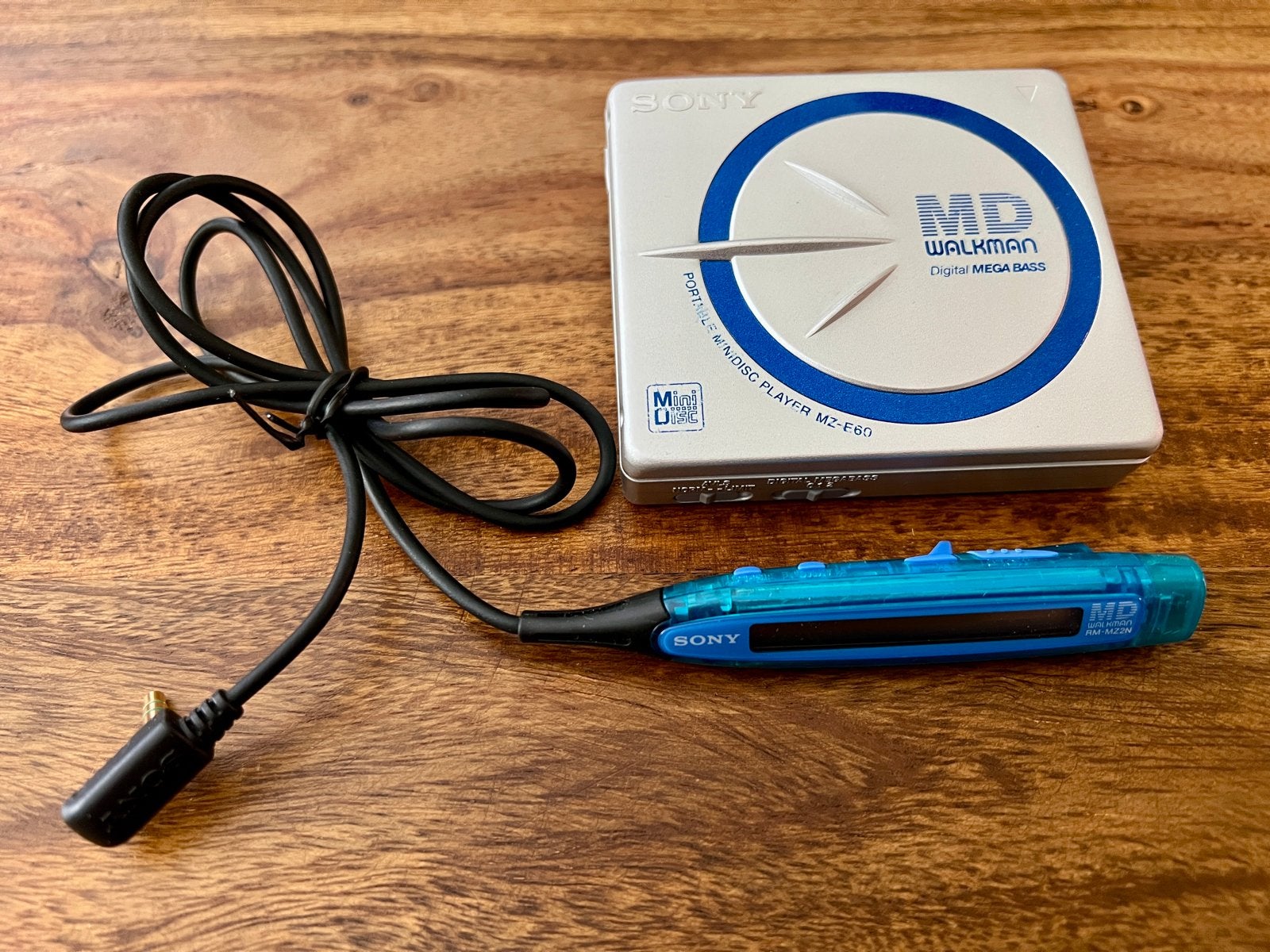 Zgan Sony MZ-E60 MiniDisc Speler - Draagbare MD Walkman, Ophalen of Verzenden, Minidisc-speler