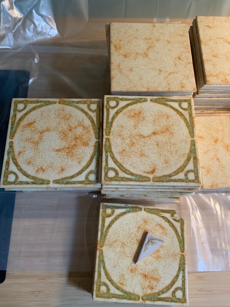 Retro tegels gewolkt&patroon, 15x15cm, Doe-het-zelf en Verbouw, Ophalen, Minder dan 20 cm, Minder dan 5 m², Wandtegels