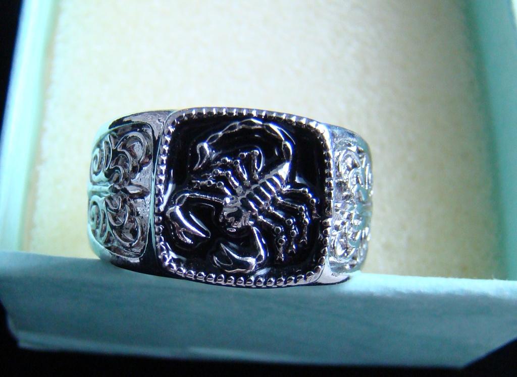 Ring Tibet zilver handgemaakt Schorpioen maat 18.5 -NIEUW-, Sieraden, Tassen en Uiterlijk, Ringen, 18 tot 19, Nieuw, Ophalen of Verzenden