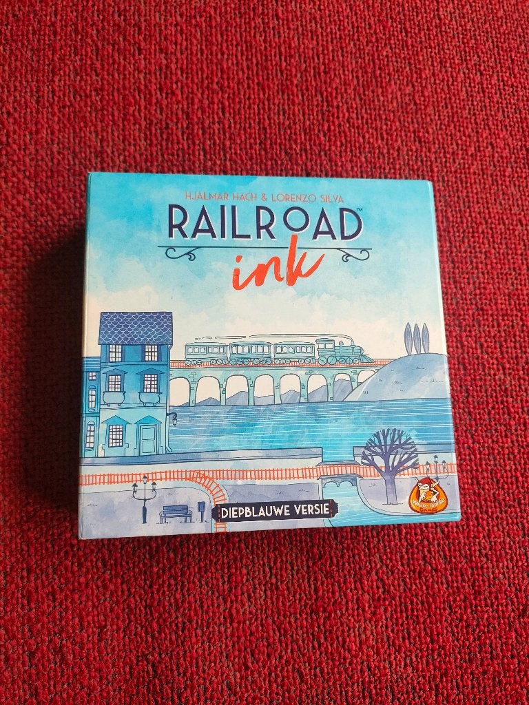 Railroad Ink Blue, Een of twee spelers, Ophalen of Verzenden, Gebruikt, White Goblin Games
