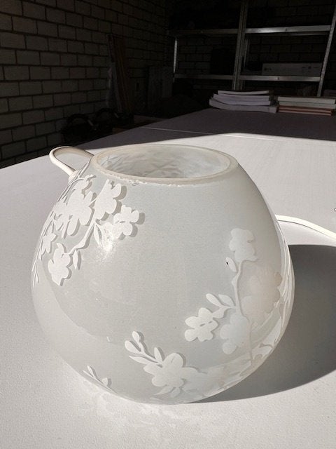 Tafellamp IKEA Knubbig, Ophalen, Gebruikt, Wit, Glas