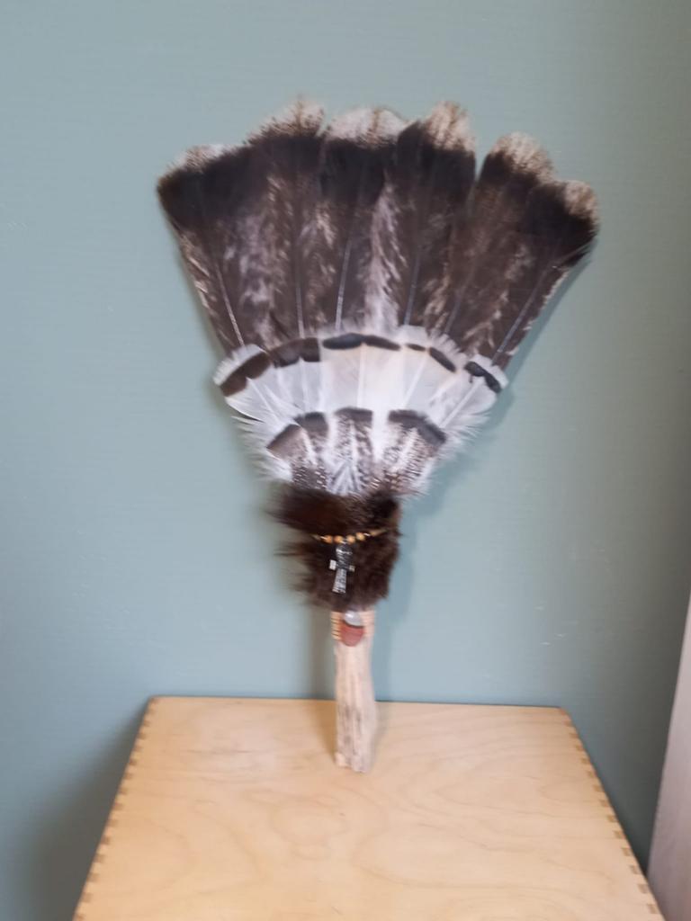 Smudge veren fan van kalkoen, Ophalen of Verzenden